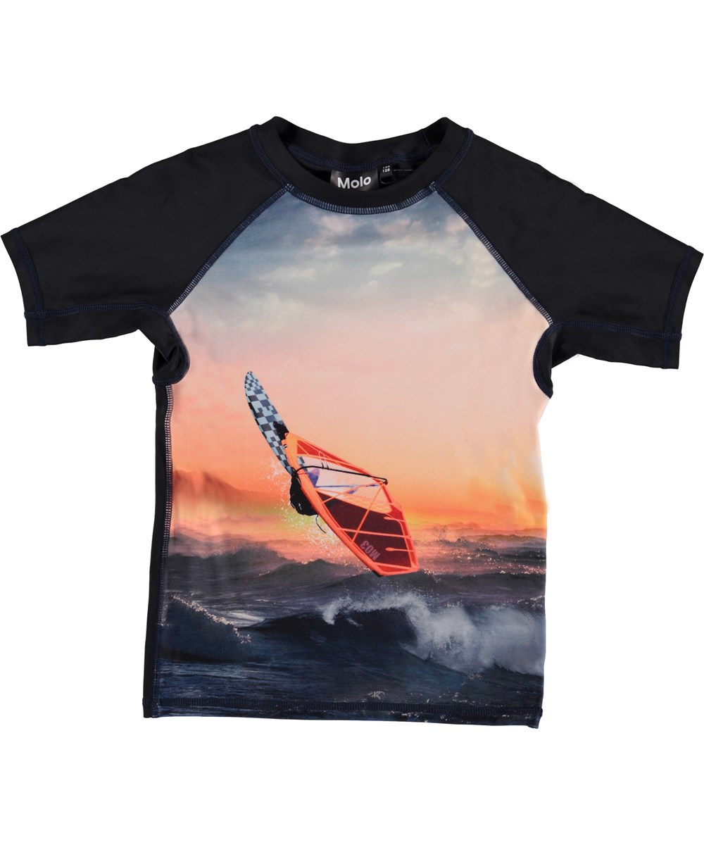Neptune - Point Break - UV Schwimm T-Shirt mit Surfer Print