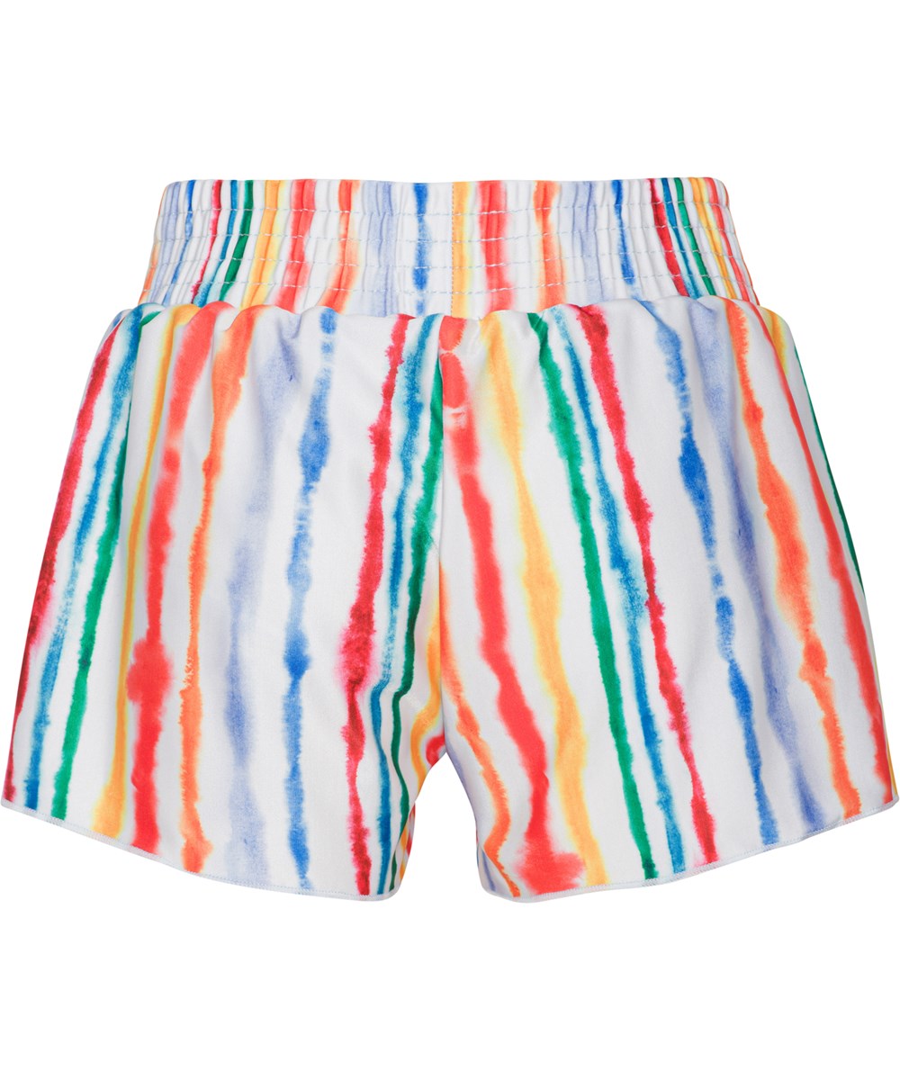 Nicci - Watercolours - Lockere Badeshorts mit bunten Streifen