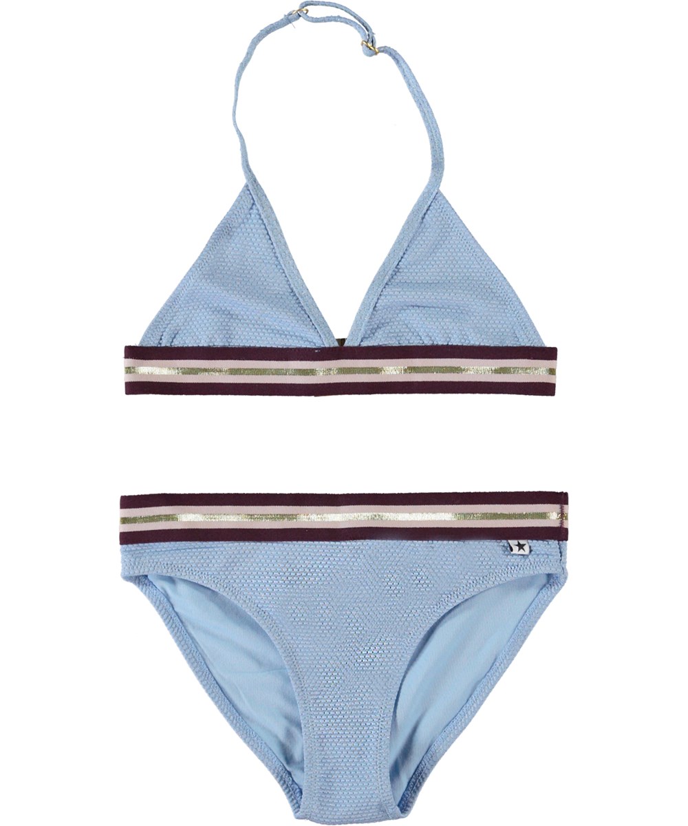Nicoletta - Open Air - Neckholder-Triangel-Bikini in Hellblau
