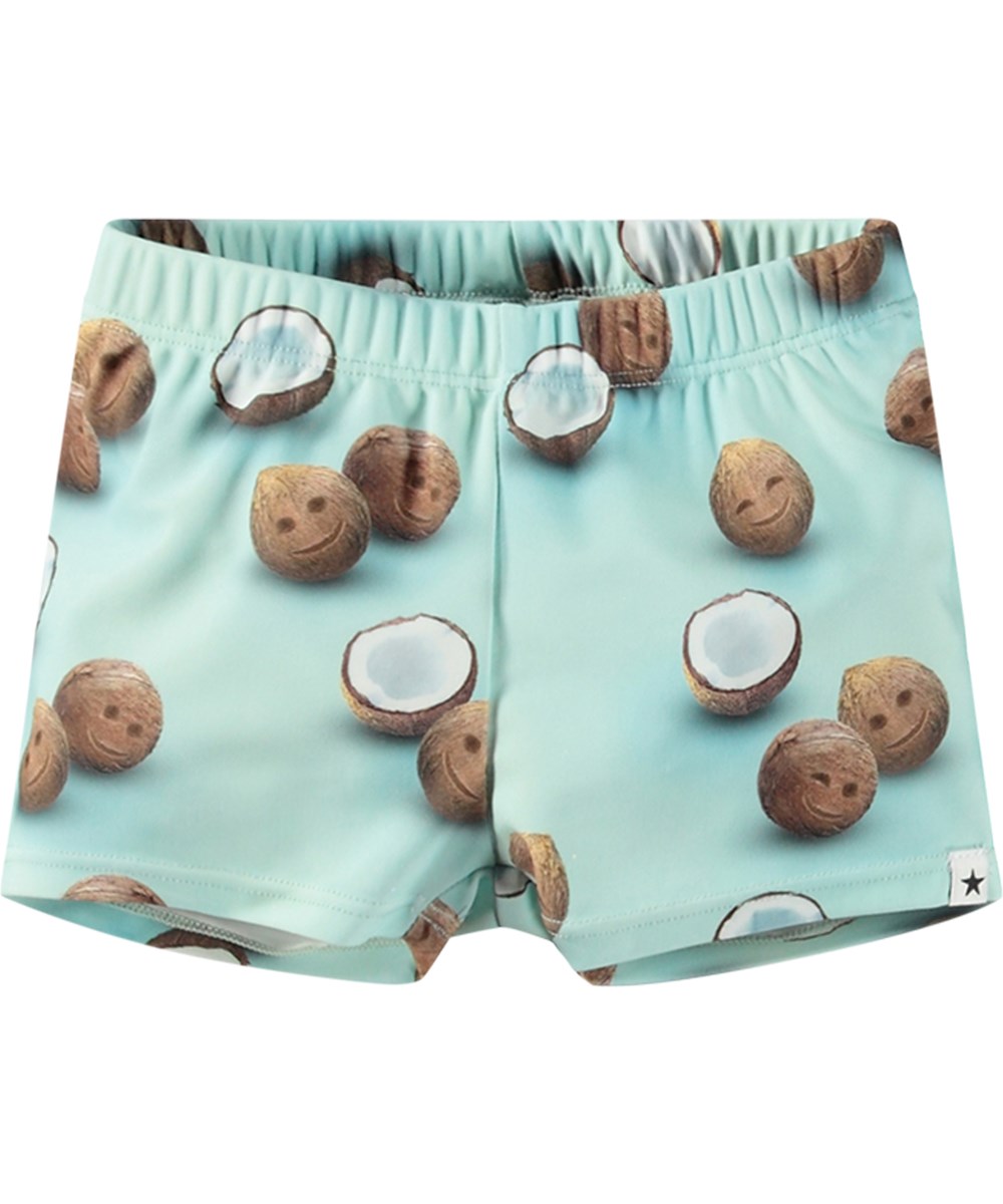 Nansen - Coquitos - Lyseblå baby badebukser i genanvendt polyester med UV-beskyttelse 50+.