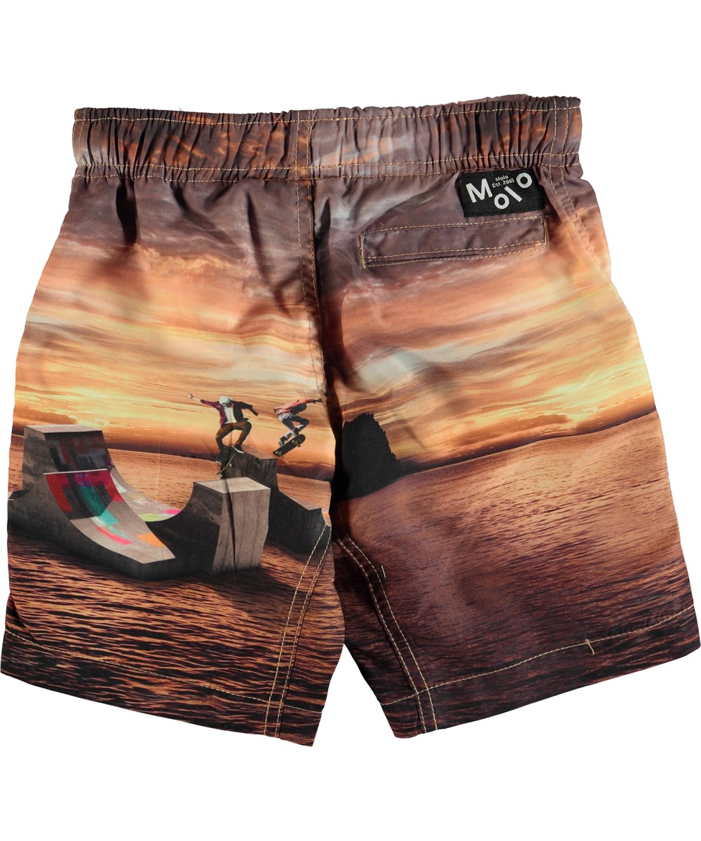 Nario - Sunset Skate - Badeshorts med lomme bagpå