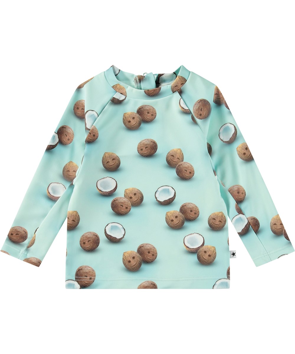 Nemo - Coquitos - Lyseblå baby badebluse i genanvendt polyester med UV-beskyttelse 50+.