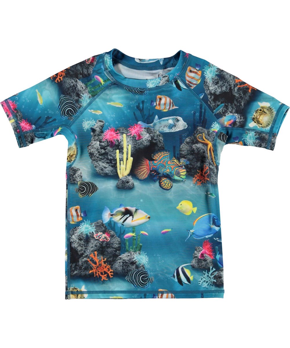 Neptune - Ocean Living - UV svømme t-shirt fisk og koraller