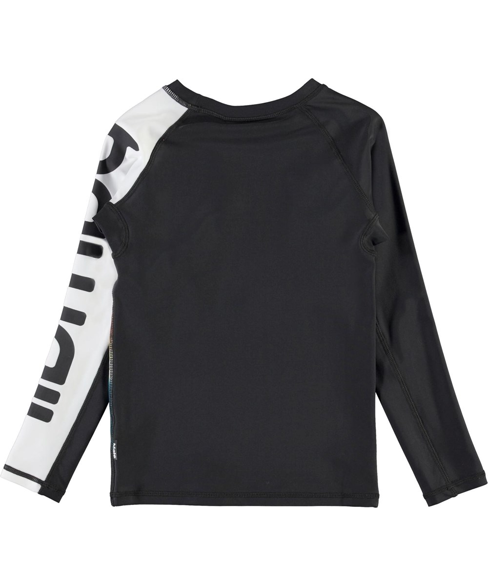 Neptune LS - Colour Block Waves - UV svømme t-shirt med hawaii