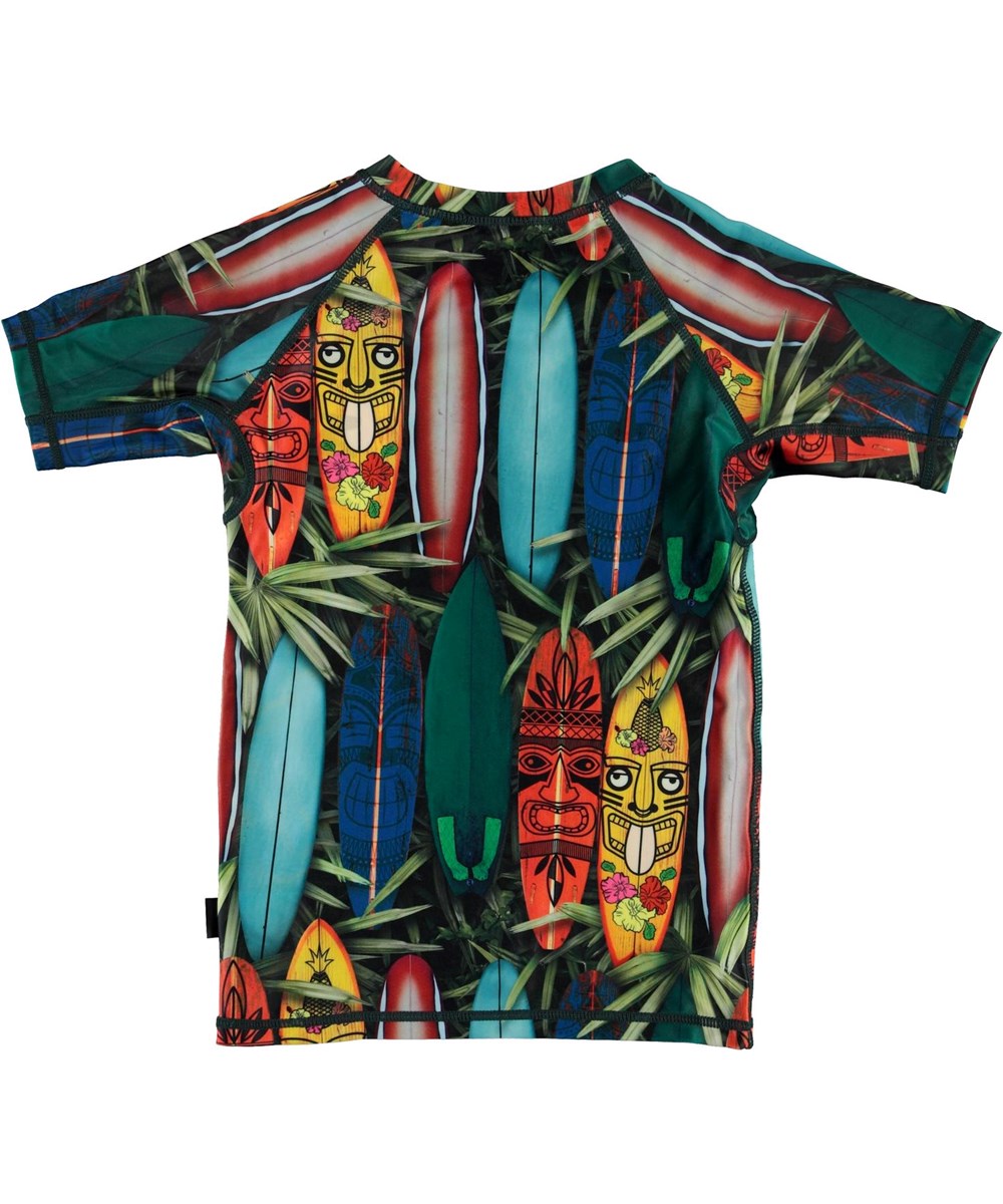 Neptune - Tiki Surf - UV svømme t-shirt med surfbrætter