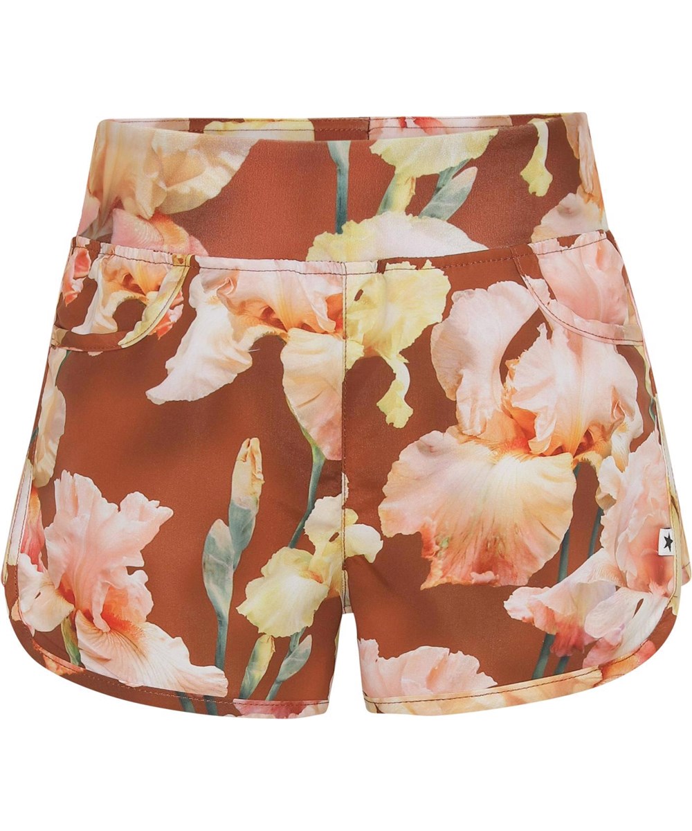 Neva - Iris - UV badeshort irisblomster 
