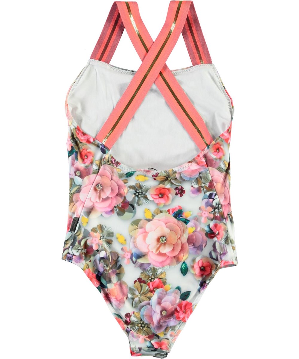 Neve - Sequins Flowers - UV blomstret badedragt