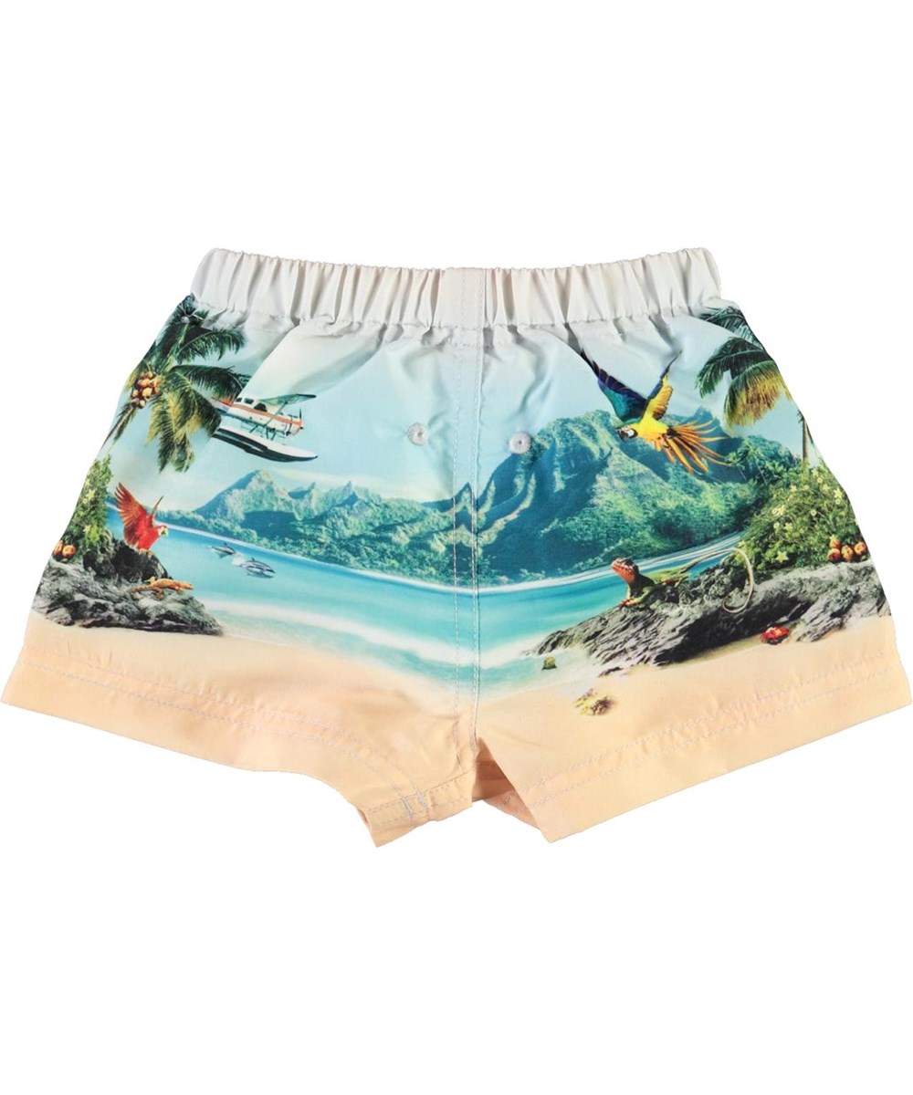 Newton - Welcome To Hawaii - UV baby badebukser med strand print