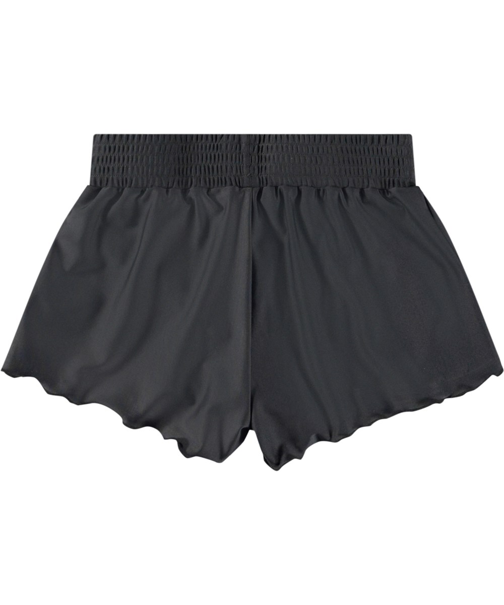 Nicci - Black - Sorte badeshorts til aktive børn i genanvendt polyester med UV-beskyttelse 50+.
