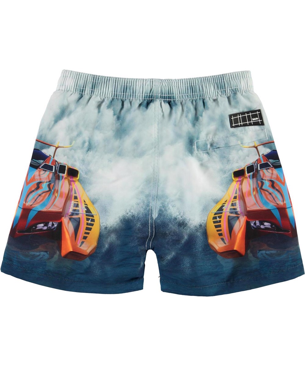 Niko - Power Boat - UV blå badeshorts el speedbåde
