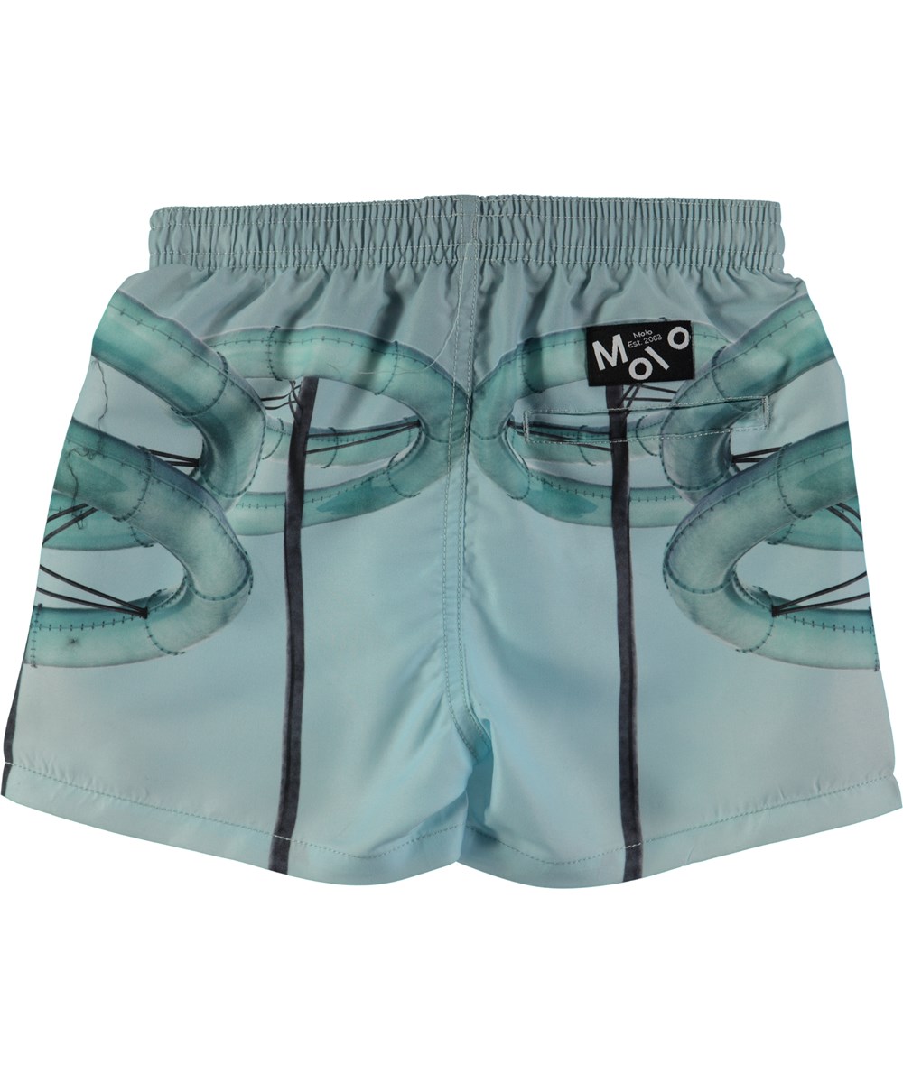 Niko - Water Slide - Korte badeshorts med en digitalprintet vandrutsjebane 