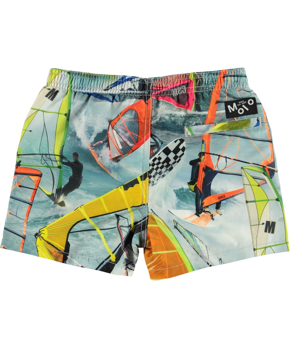 Niko - Windsurfers - UV badeshorts med surf print