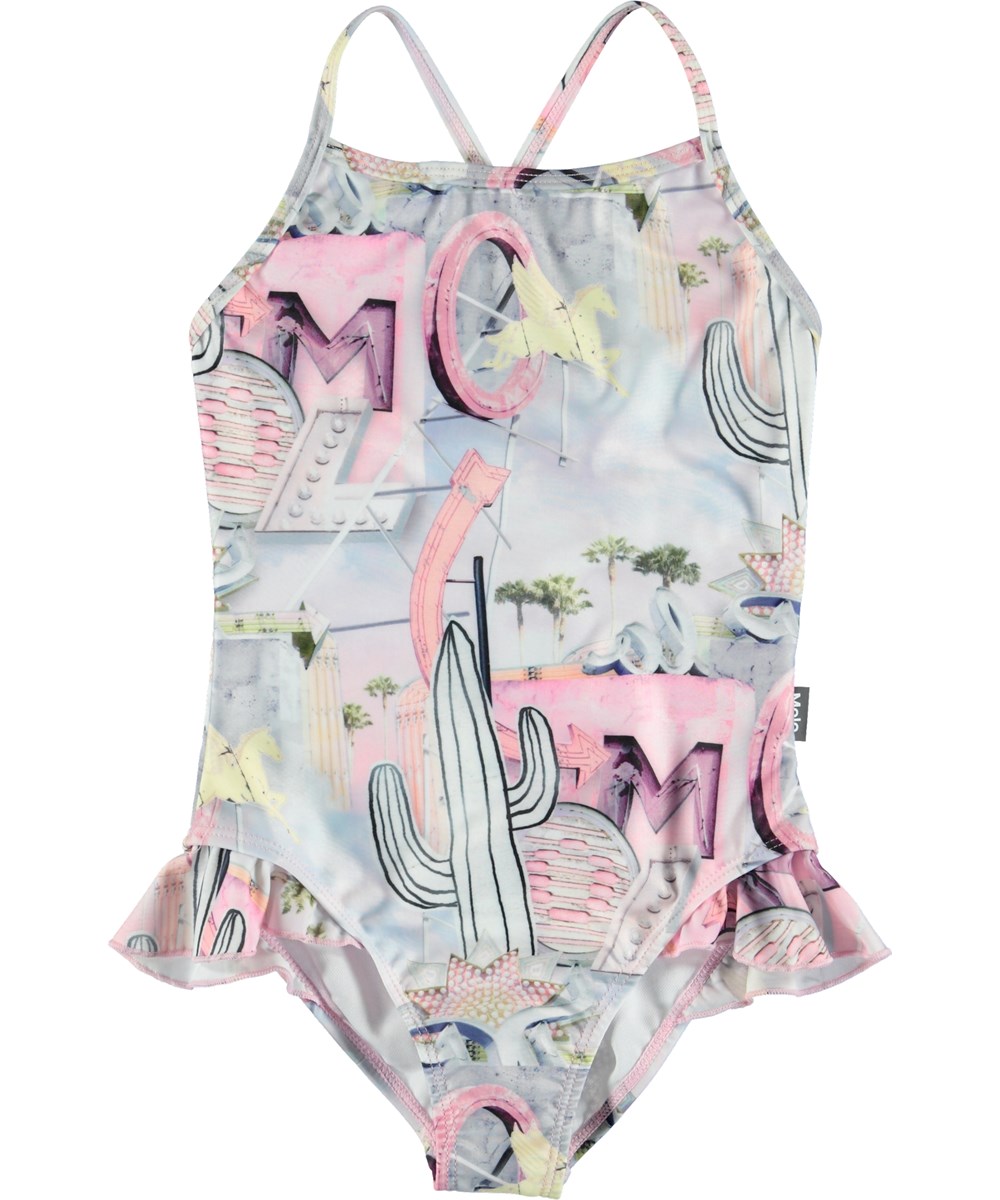 Noona - Signs - Badedragt med flæsekant