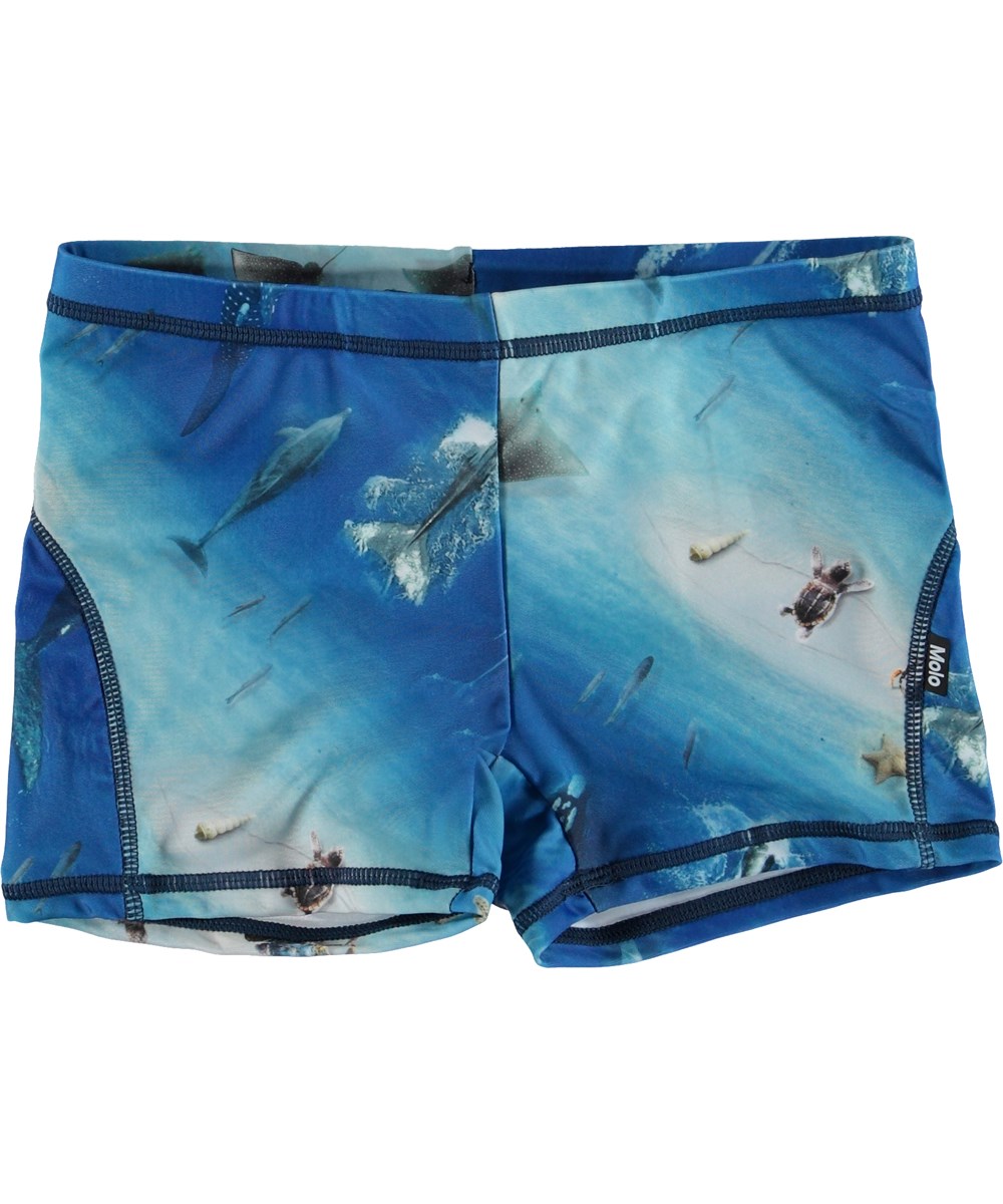 Norton - Above Ocean - UV badebukser med hav print