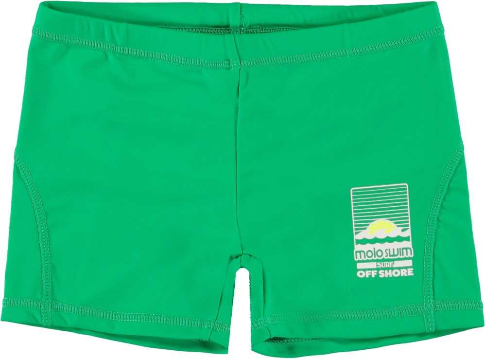 Norton Solid - Bright Green - Grønne korte badebukser