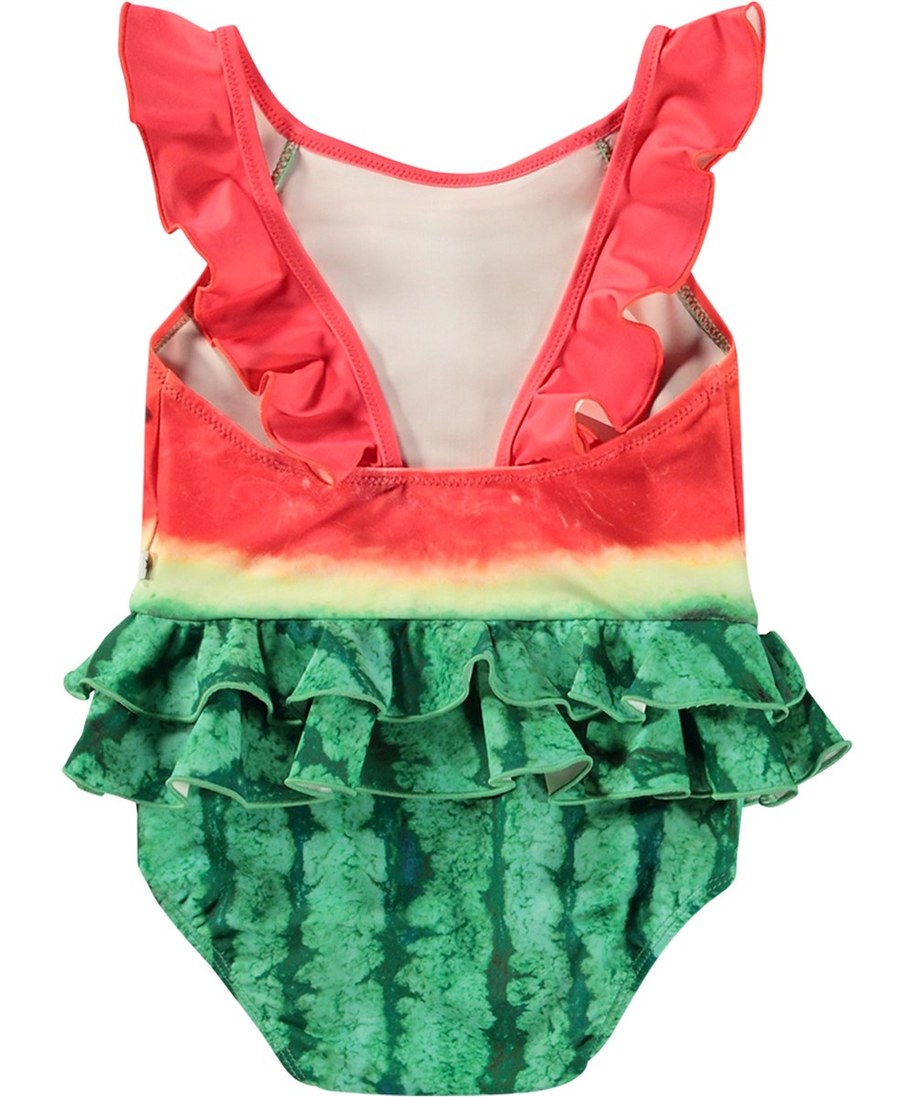 Nalani - Melon - Babysimdräkt i återvunnen polyester med UV-skydd 50+.