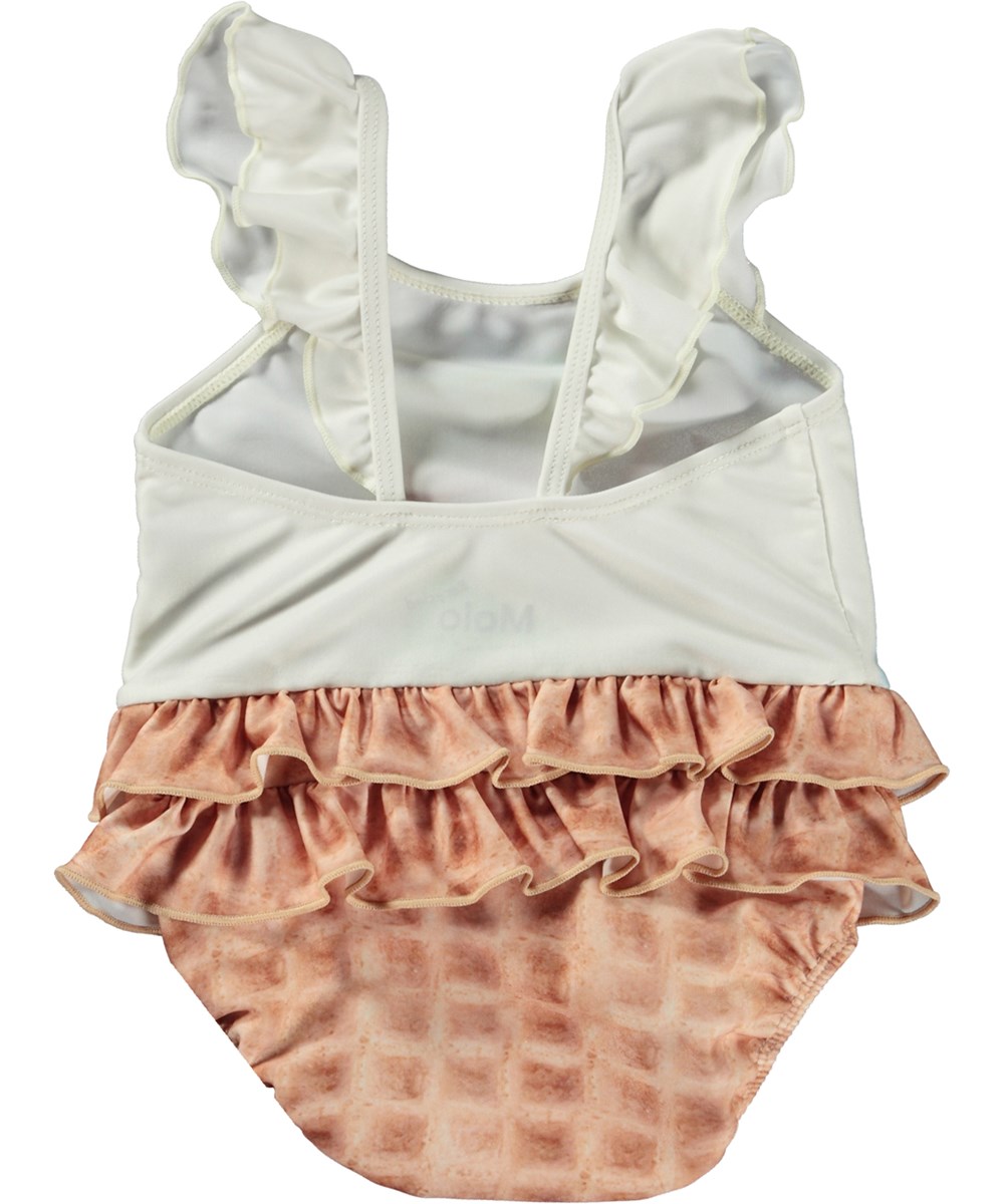 Nalani - Rainbow Softice - Multifärgad baby baddräkt med regnbågsglass. 