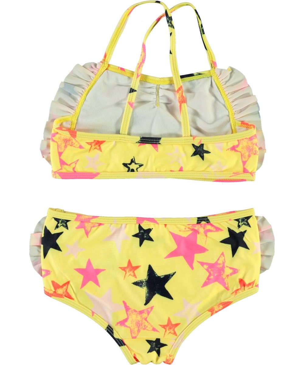 Nanda - Multi Star - Gul UV-bikini med stjärnor