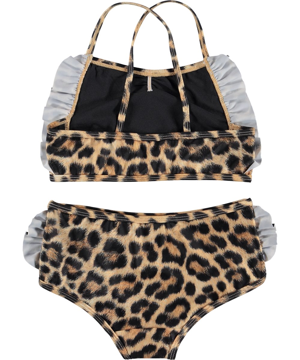Nanda - Jaguar - Leopard UV bikini med volanger