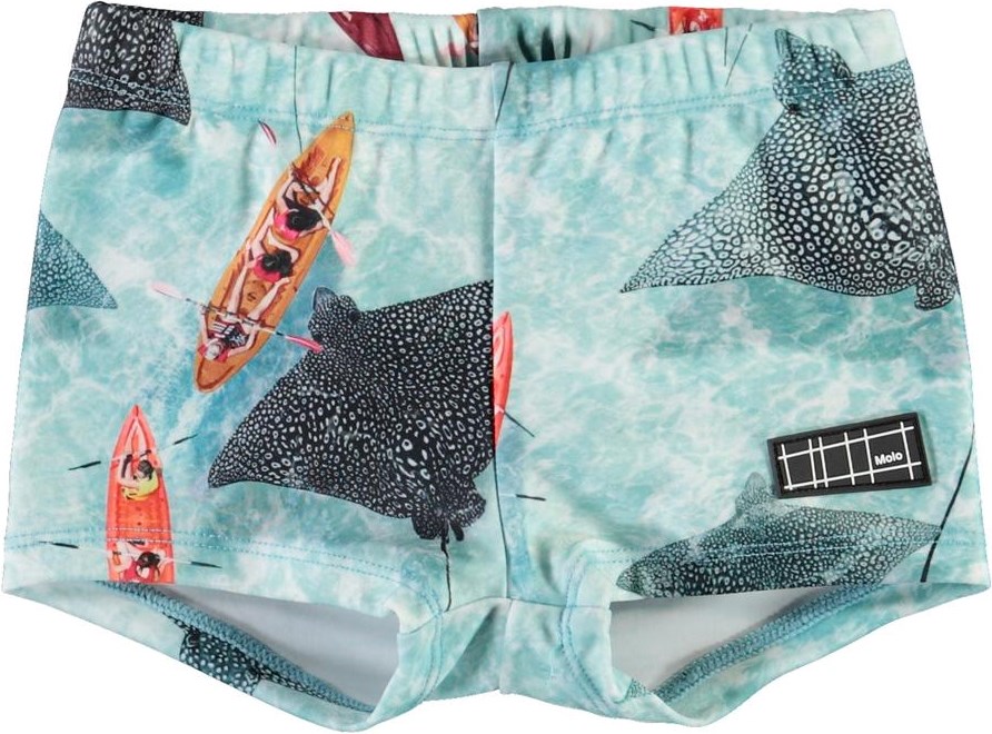 Nansen - Hawaiian Ocean - Baby UV-badbyxor med rockor