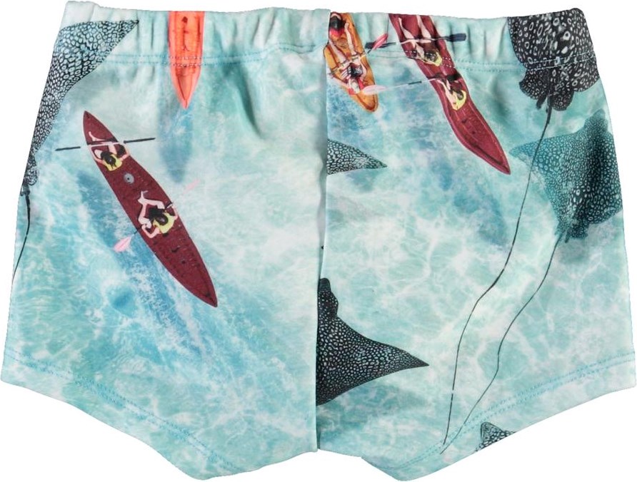 Nansen - Hawaiian Ocean - Baby UV-badbyxor med rockor