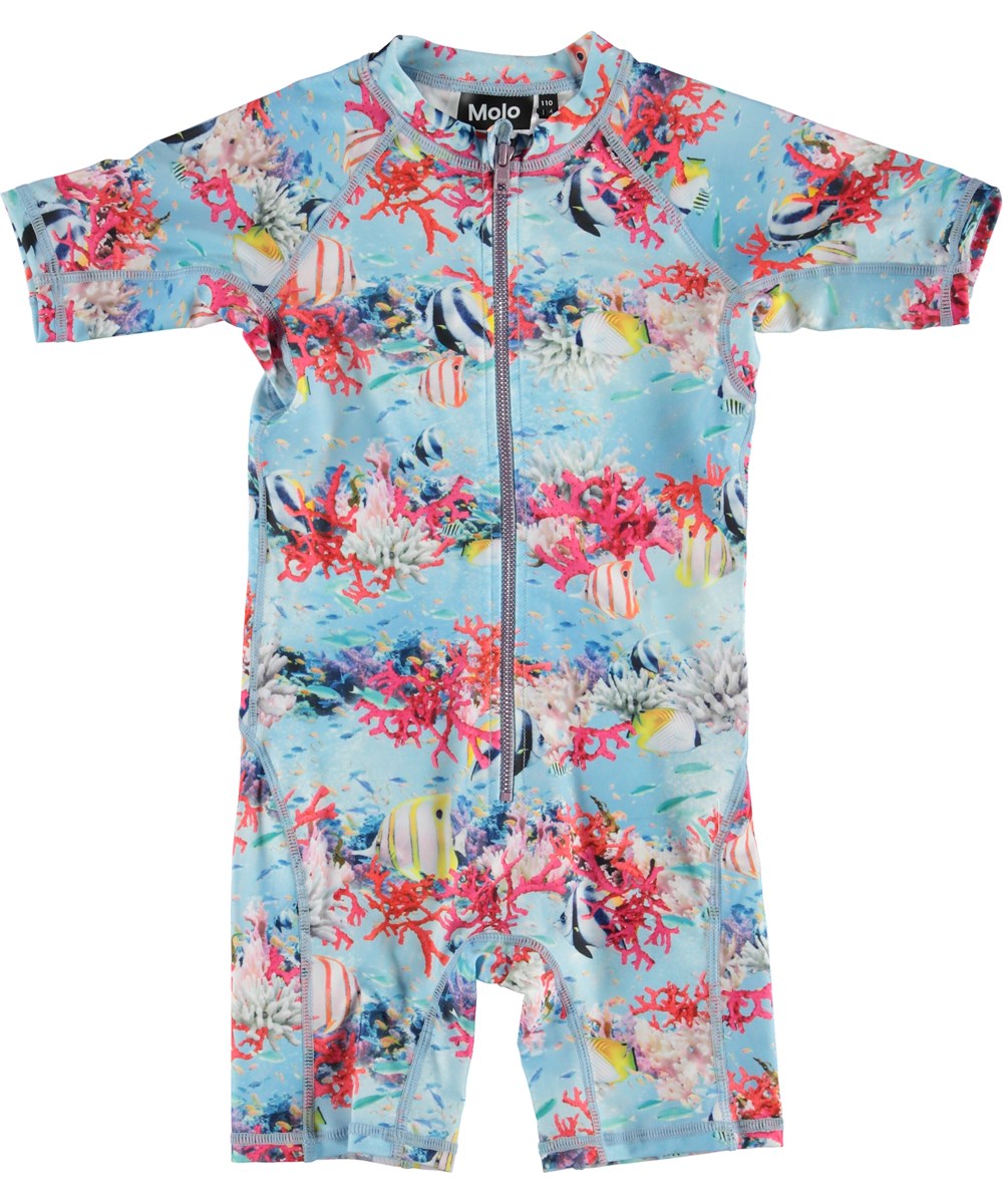 Neka - Energy Check - UV baddräkt med fisk och korall tryck