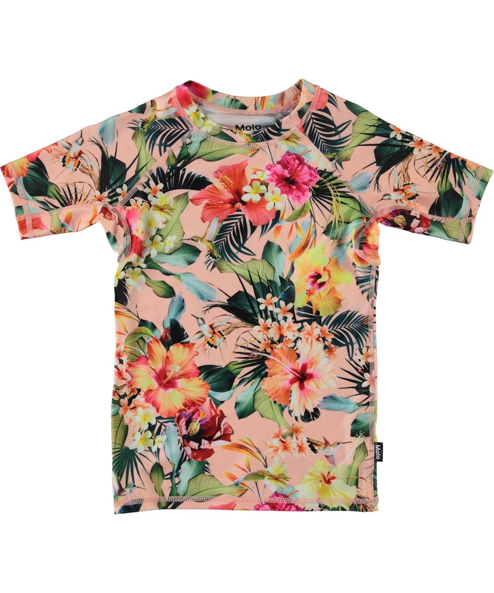 Neptune - Hawaiian Flowers - UV t-shirt med blommor