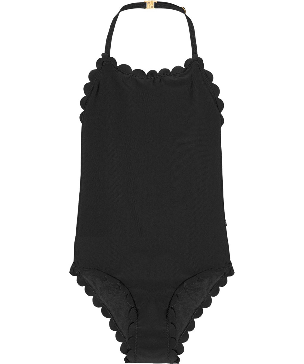 Noelle - Black - Svart halterneck baddräkt. 