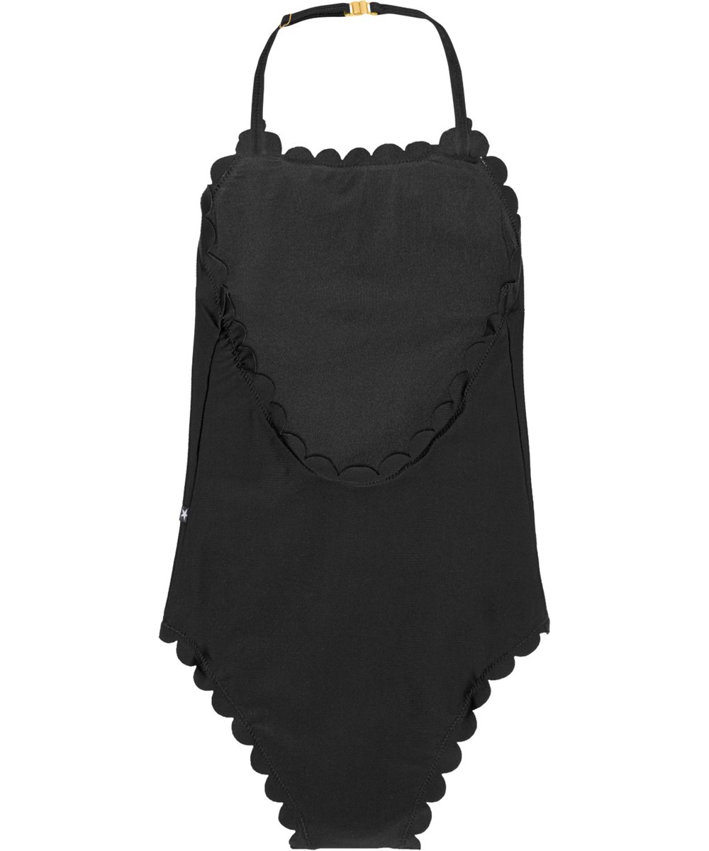 Noelle - Black - Svart halterneck baddräkt. 