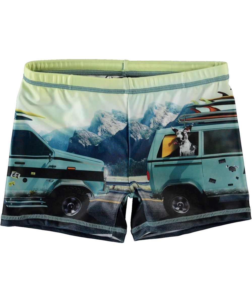 Norton Placed - Road Trip - Korta UV-badbyxor med surfbil