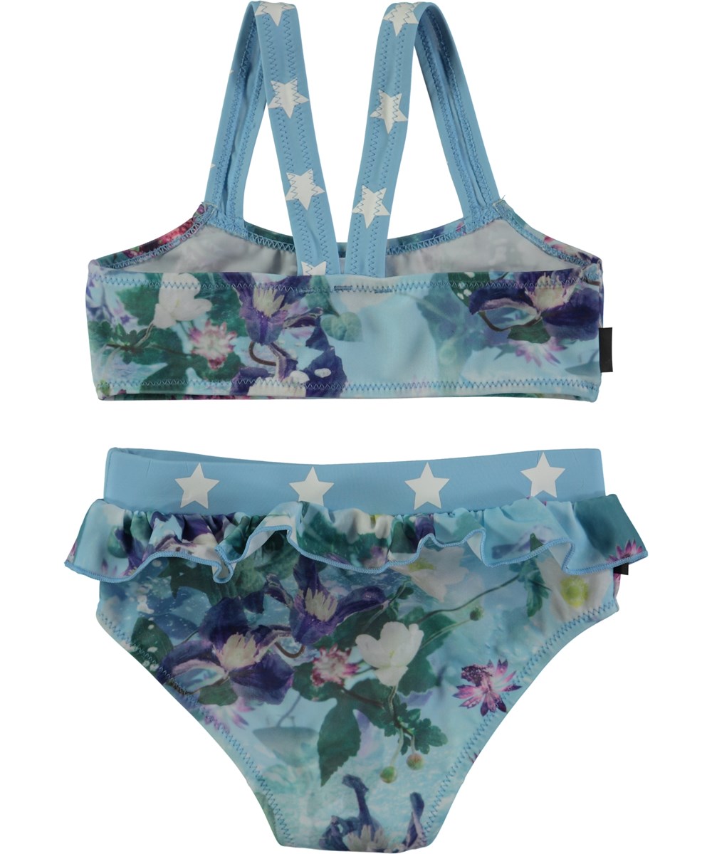 Naila - Aquar Flowers - Bikini met digitale bloemenprint