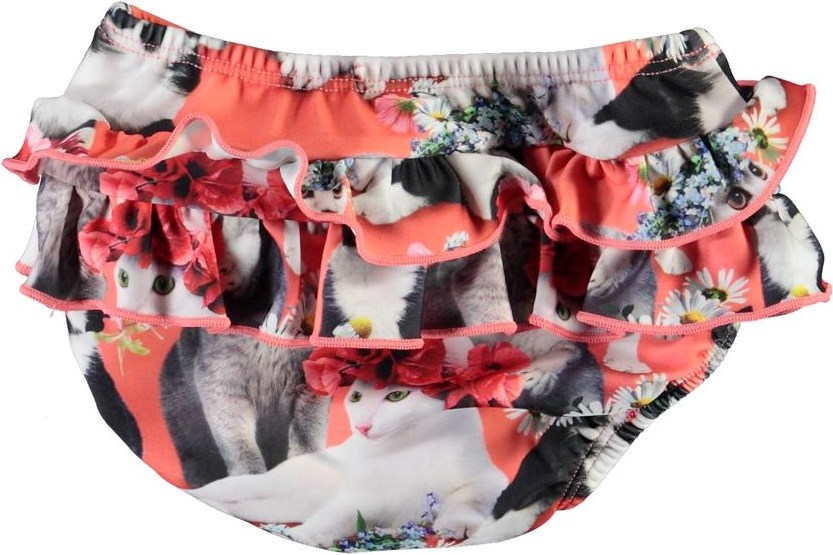 Neena - Flower Power Cats - UV baby bikinibroek met katten
