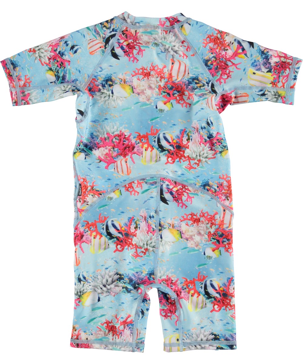 Neka - Energy Check - UV zwemsuit met vissen en koraalprint