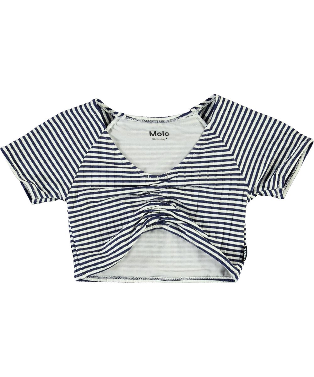 Nelly - Navy Stripe - Blauw en wit gestreepte zwemshirt