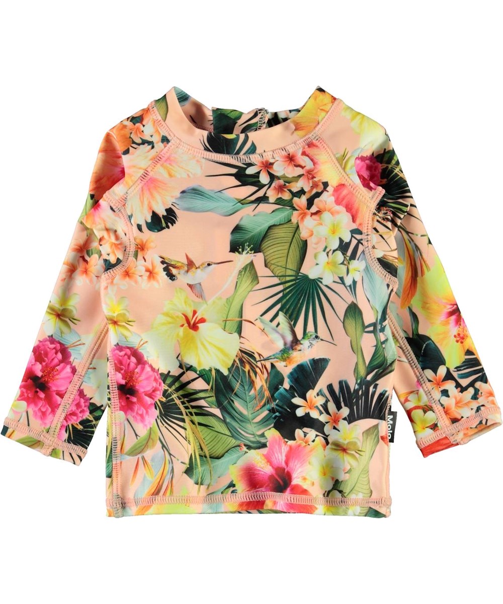 Nemo - Hawaiian Flowers - UV baby zwemshirt met bloemenprint