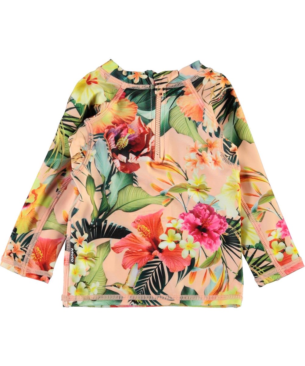 Nemo - Hawaiian Flowers - UV baby zwemshirt met bloemenprint