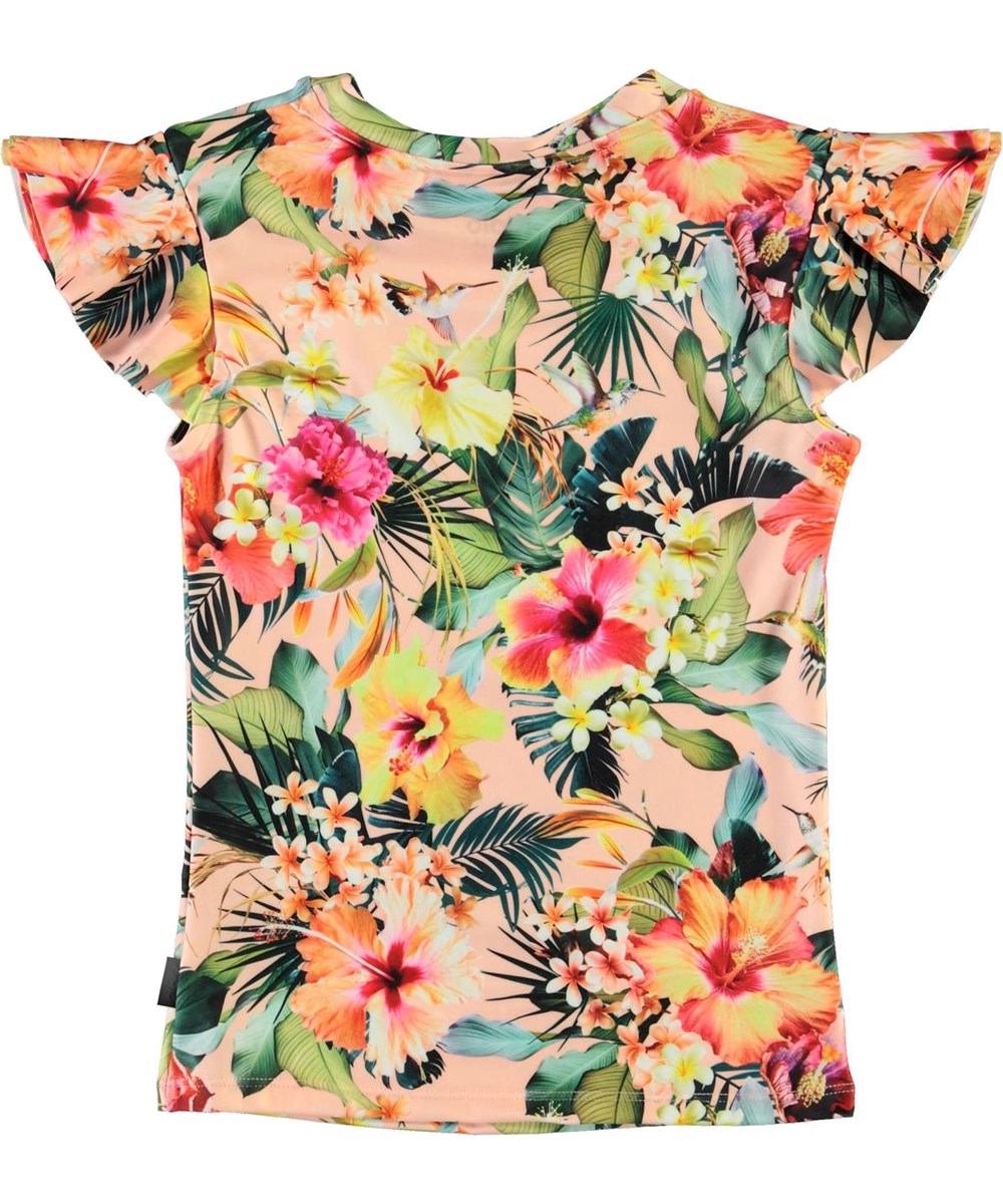 Neona - Hawaiian Flowers - UV zwemshirt met bloemenprint
