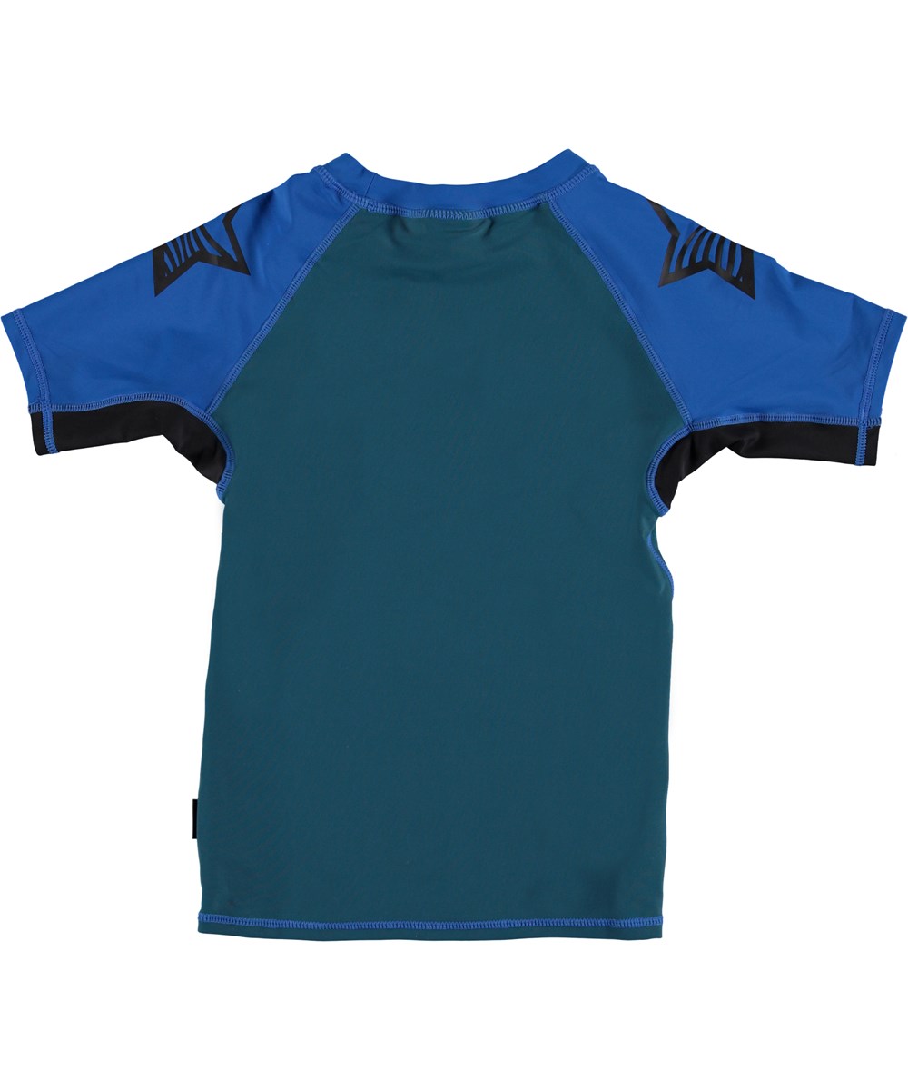 Neptune Block - Skydive Block - Blauwe en groen UV zwemshirt