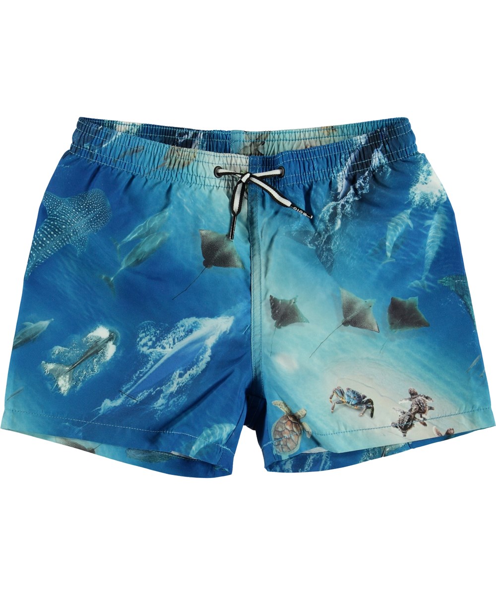 Niko - Above Ocean - UV zwemshort met oceaanprint