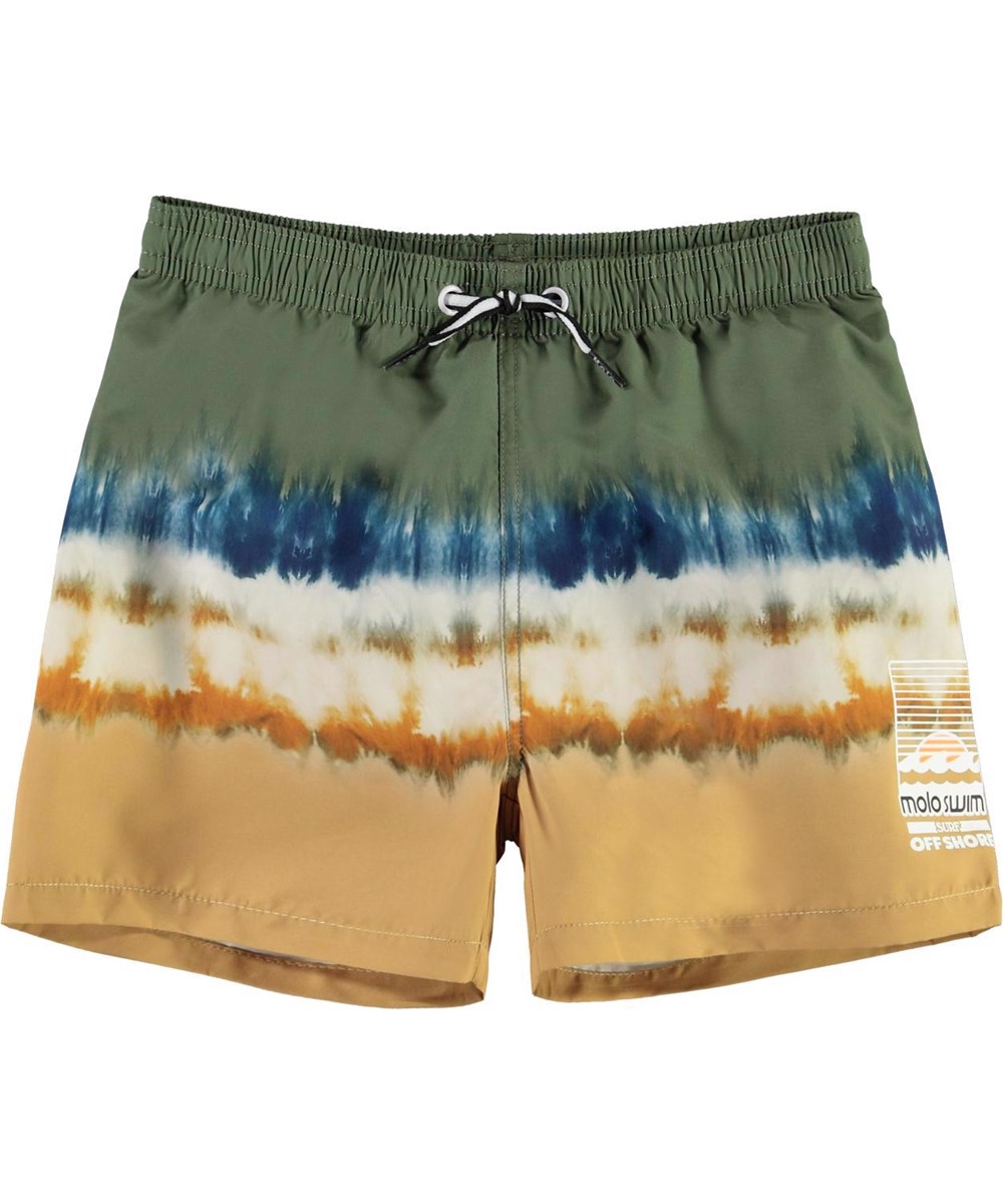 Niko - Tie Dye Block - UV zwemshort met batik