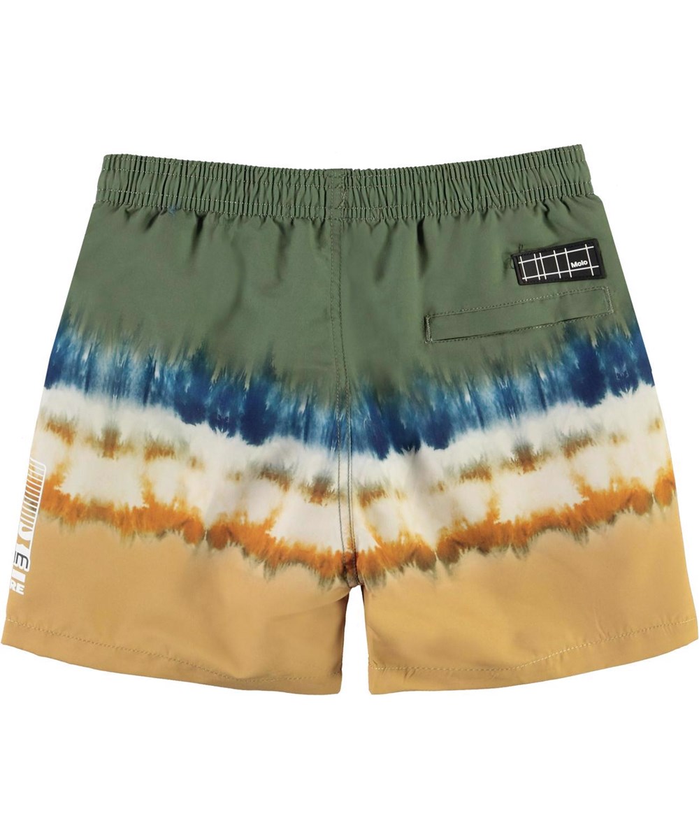 Niko - Tie Dye Block - UV zwemshort met batik