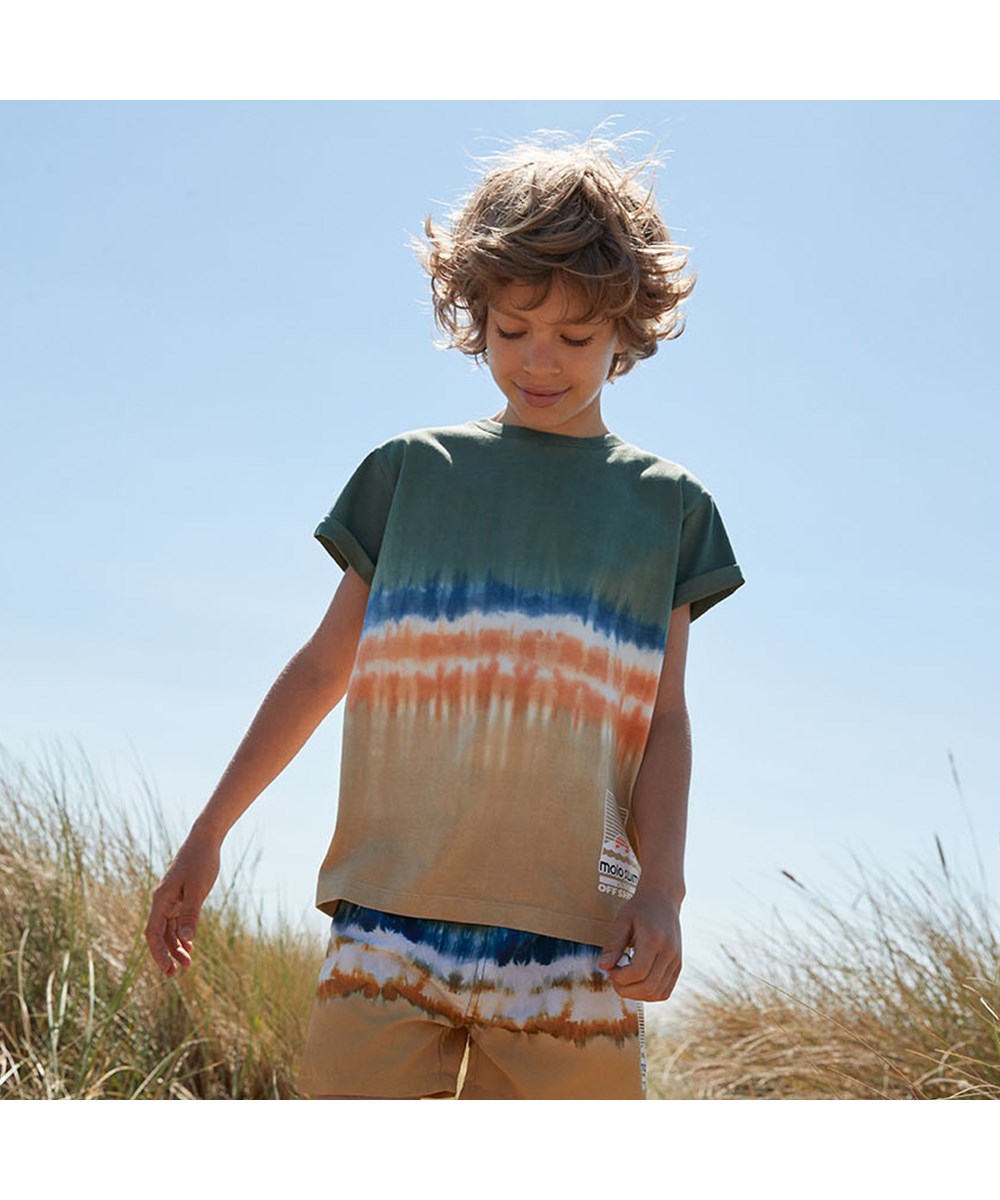 Niko - Tie Dye Block - UV zwemshort met batik