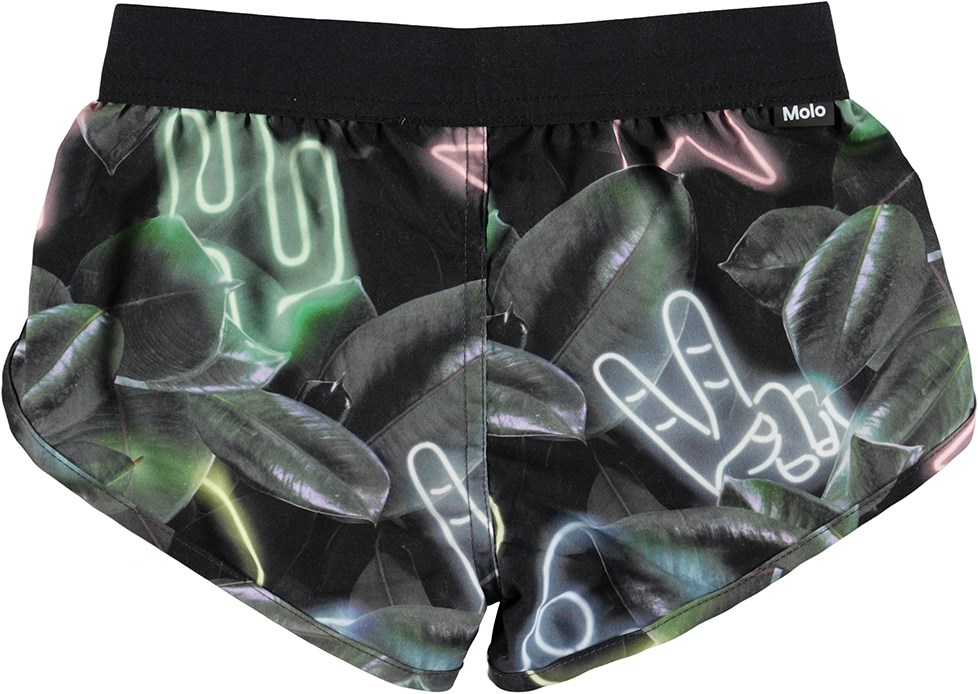 Niva - Neon Signs - Sportieve zwemshort  met digitale neon print