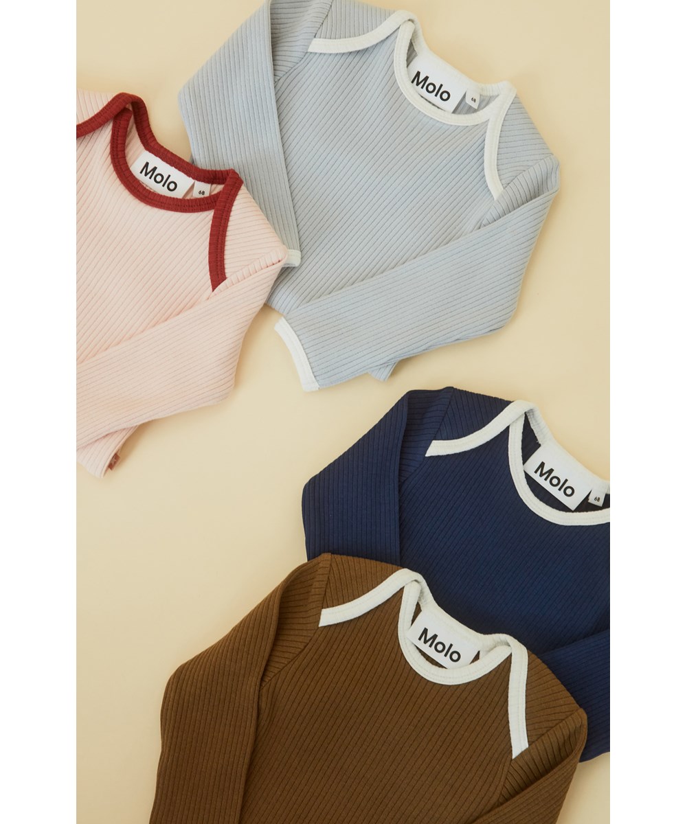 Faros - Powder - Ekologisk ribbad body i ljusgul.