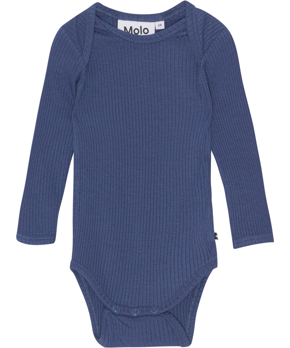 Faros - Twilight - Mörkblå babybody i viskosjersey.