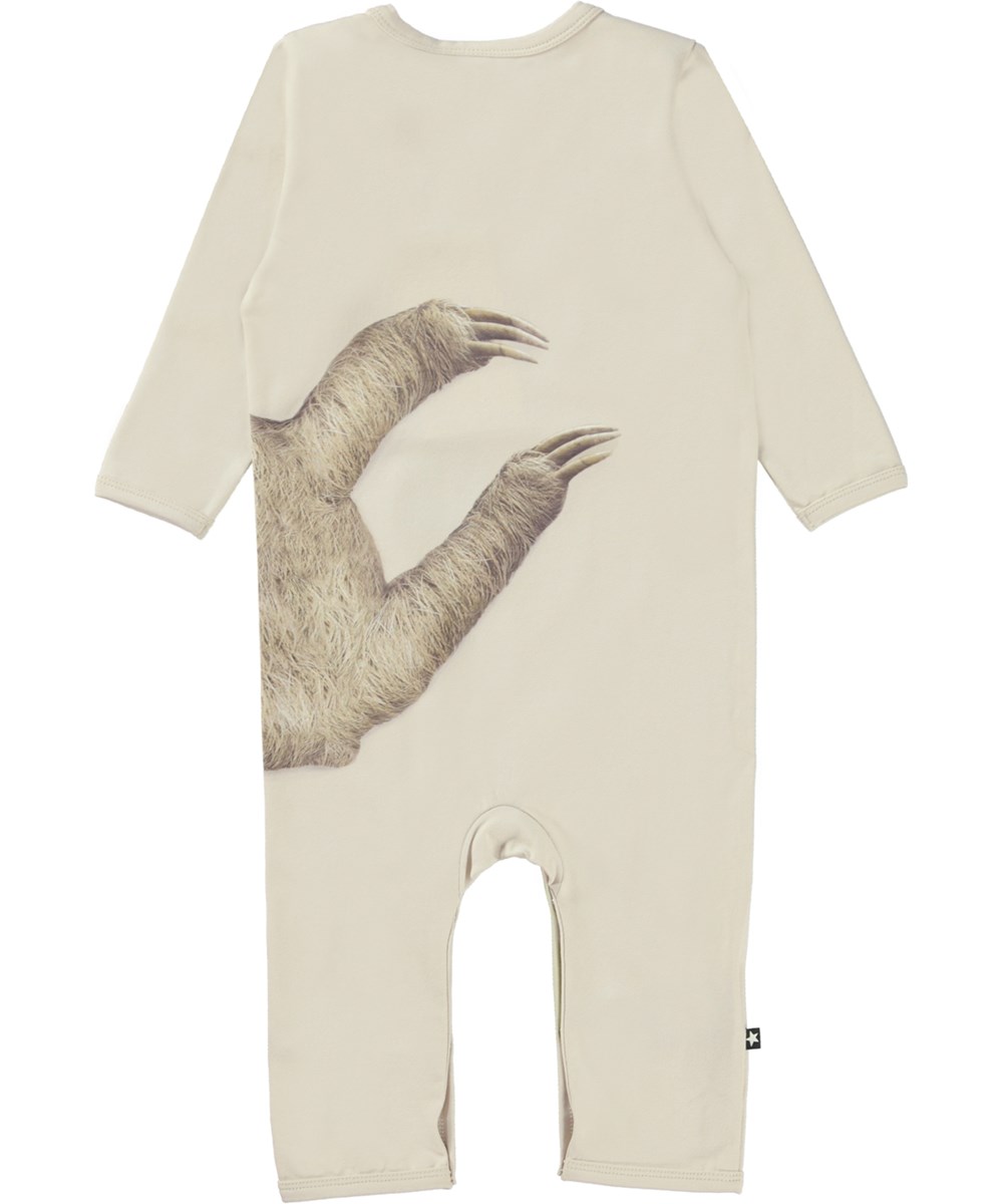 Fenezo - Overcast - Beige bebydräkt med sengångare.