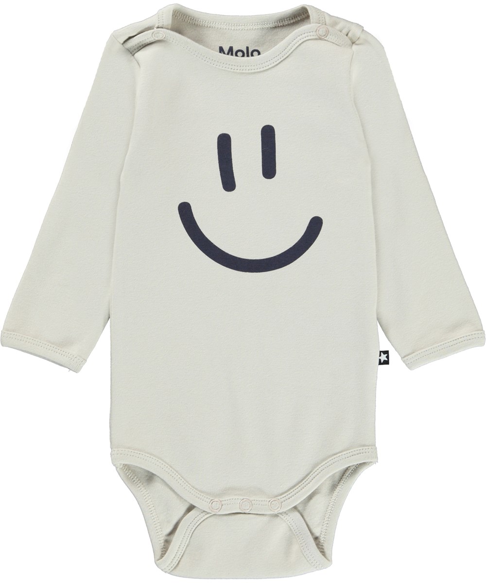 Foss 2-Pack - Star Moon - Ekologiskt 2-pack babybodys med stjärnor och smiley.