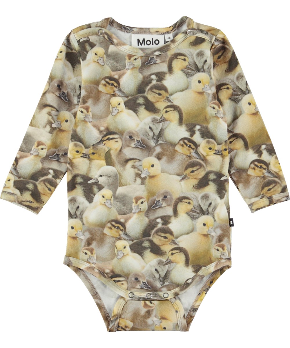 Foss - Ducklings - Ekologisk babybody med ankungar.