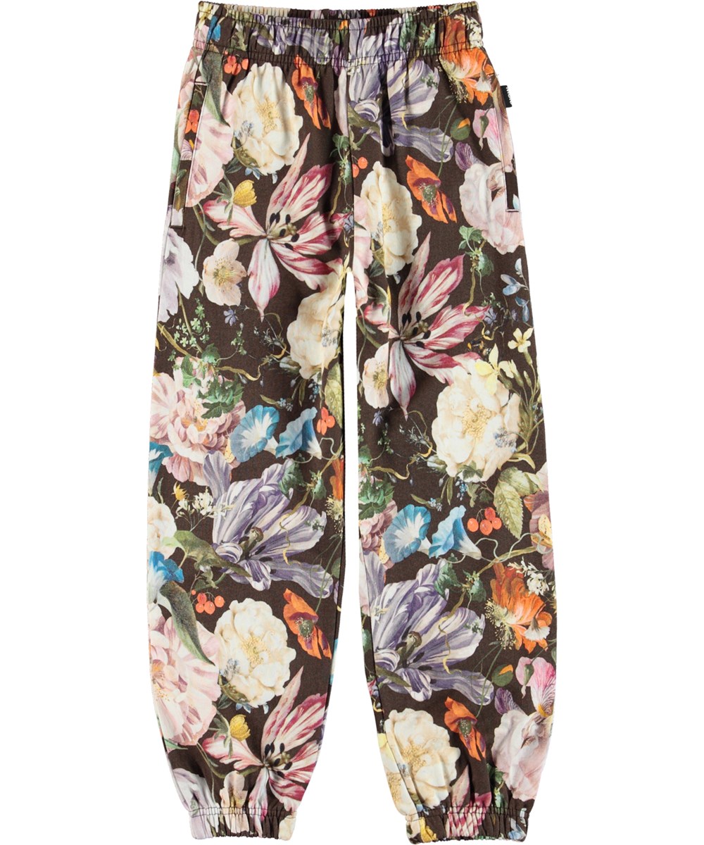 Adan - Soft Botanical - Ekologiska unisex sweatpants med blommor.