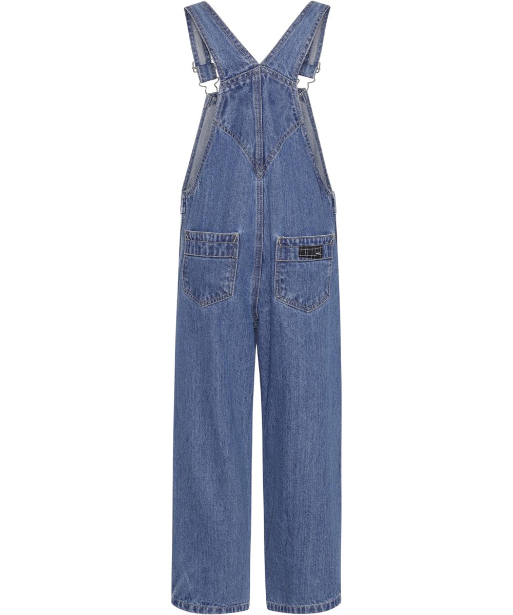 Aer - Blue Denim - Unisex jeans med hängslen